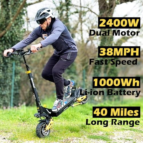 Electric Scooter with Seat 10" Off Road Pneumatic Tires I459434