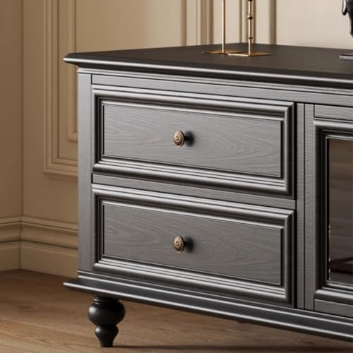 Black Solid Wood TV Stand (200X40X55CM) X3146