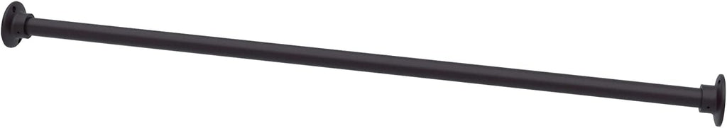60" Aluminum Straight Shower Curtain Rod Oil Rubbed Bronze Finish Q33448