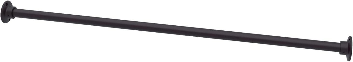 60" Aluminum Straight Shower Curtain Rod Oil Rubbed Bronze Finish Q33448