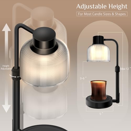 Adjustable Height Dimmable Candle Warmer Lamp with Timer X8085