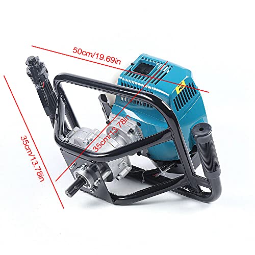 63cc Engine Post Hole Digger Earth Auger Borer T3432