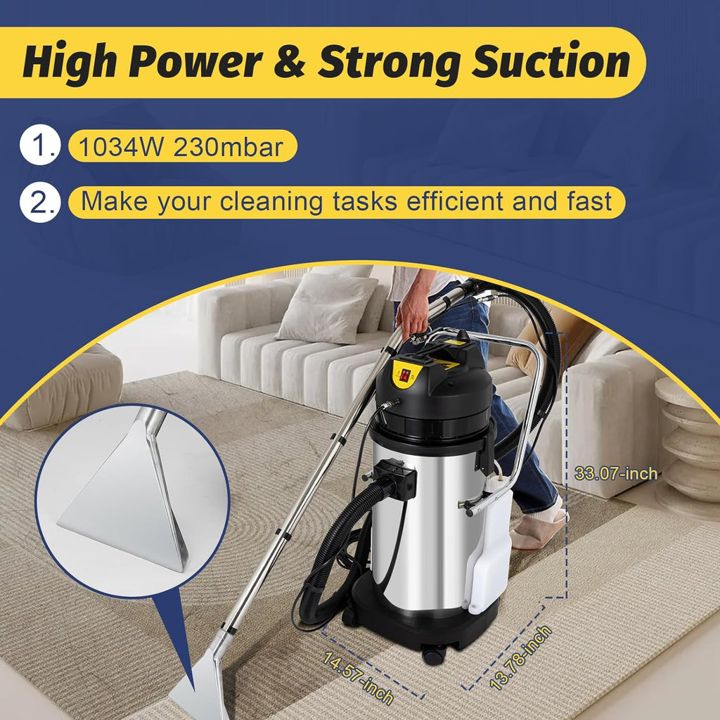 40L Commercial Carpet Cleaner Wet Dry Vacuum Cleaner Y509
