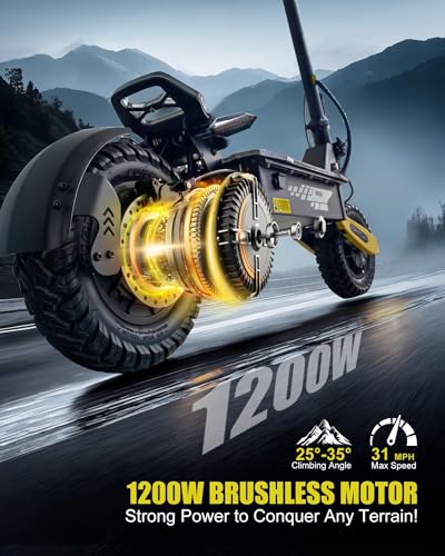 1200W Off Road Electric Scooter with 11" Tires Y777