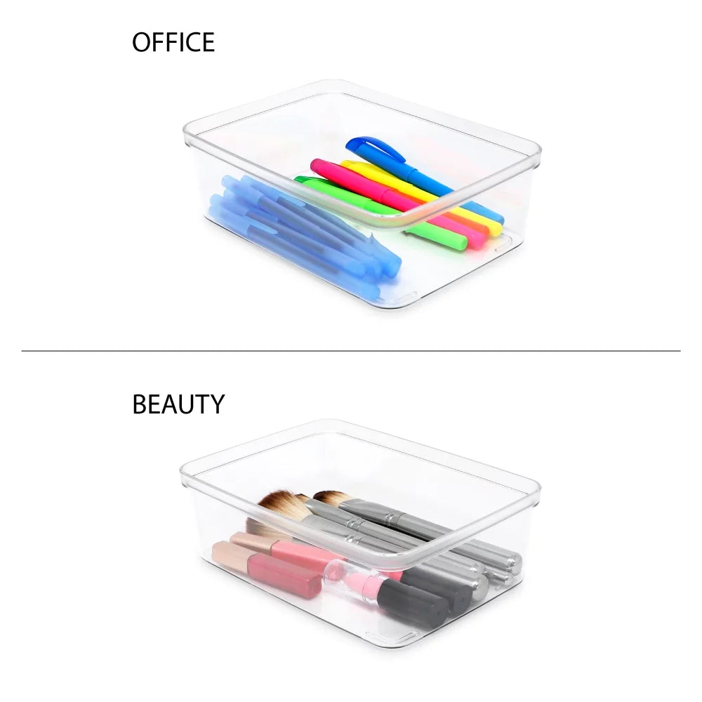 5-Pack Clear Plastic Storage Bins P7120