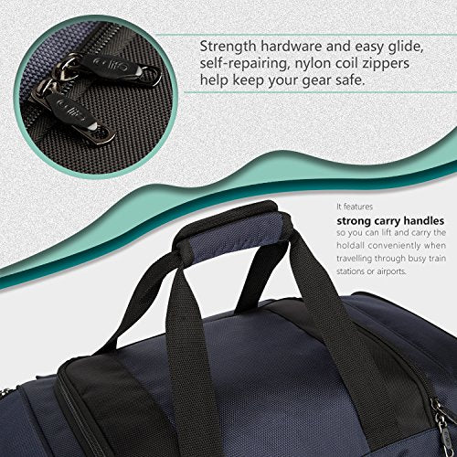 Rolling Duffel Bag with 8 Pockets R8517