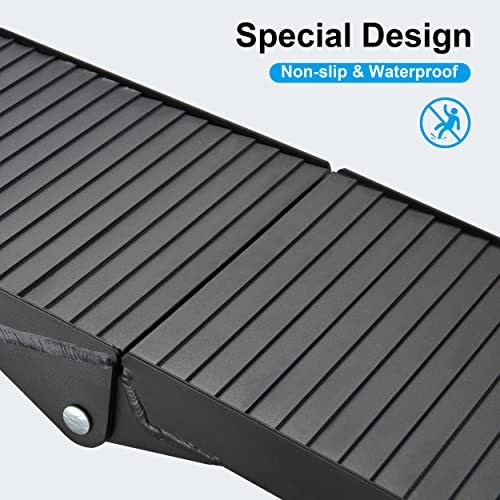 10ft 1500LBS Capacity Black Motorcycle Ramp I33151