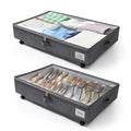 Under Bed Storage with Wheels, 2 Pack, Large Capacity F680047