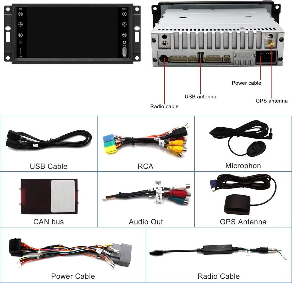 7 inch Touch Screen Car Stereo P7173