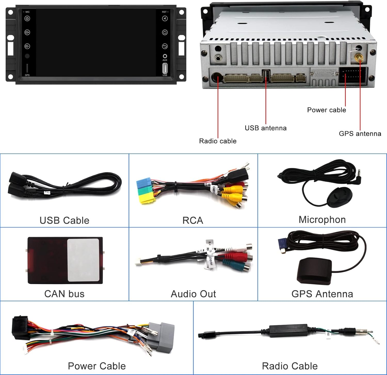 7 inch Touch Screen Car Stereo P7173