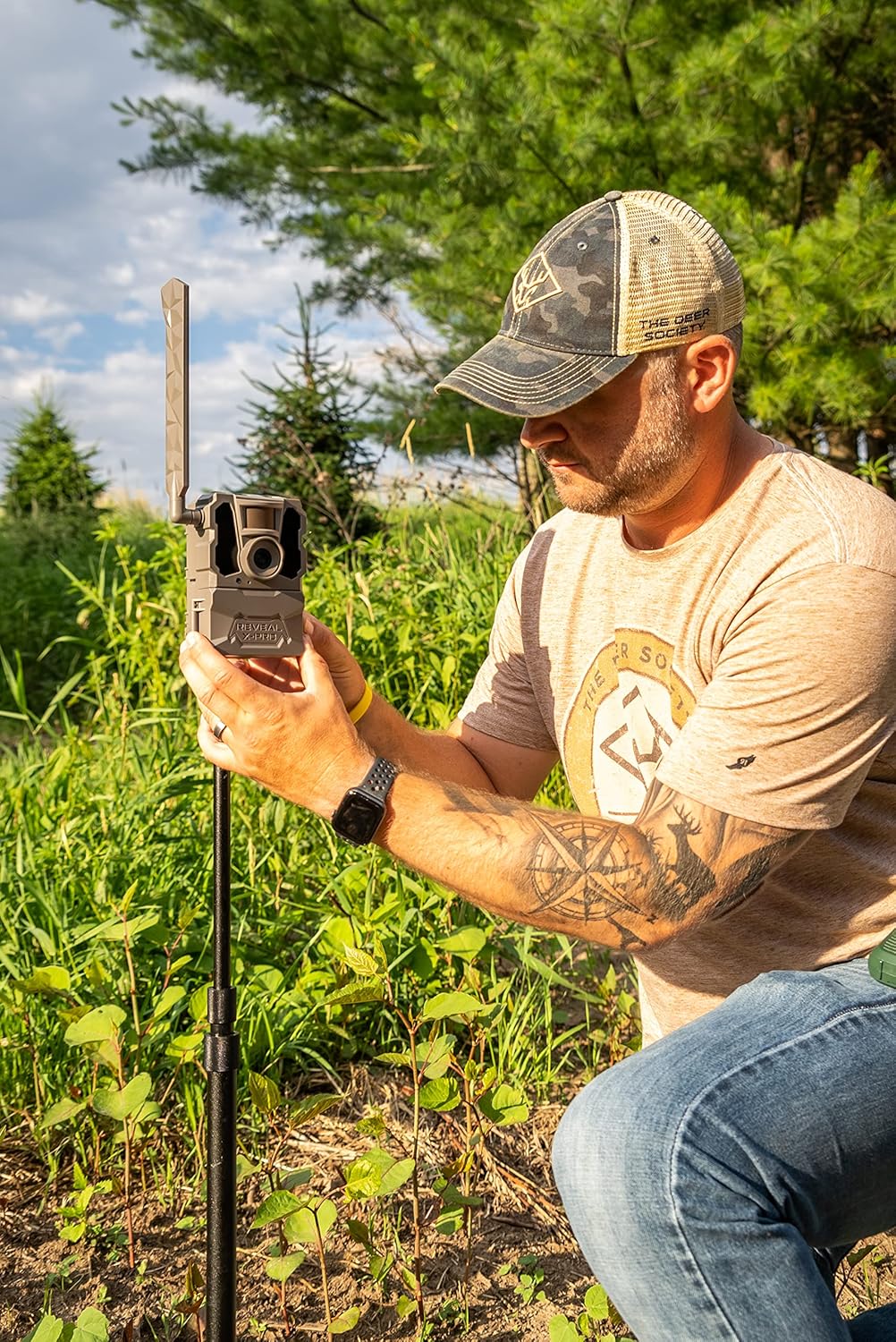 Cellular Trail Camera with No Glow, HD Photo and HD Video (2 pk) with Two Steel Reinforced Straps M69591