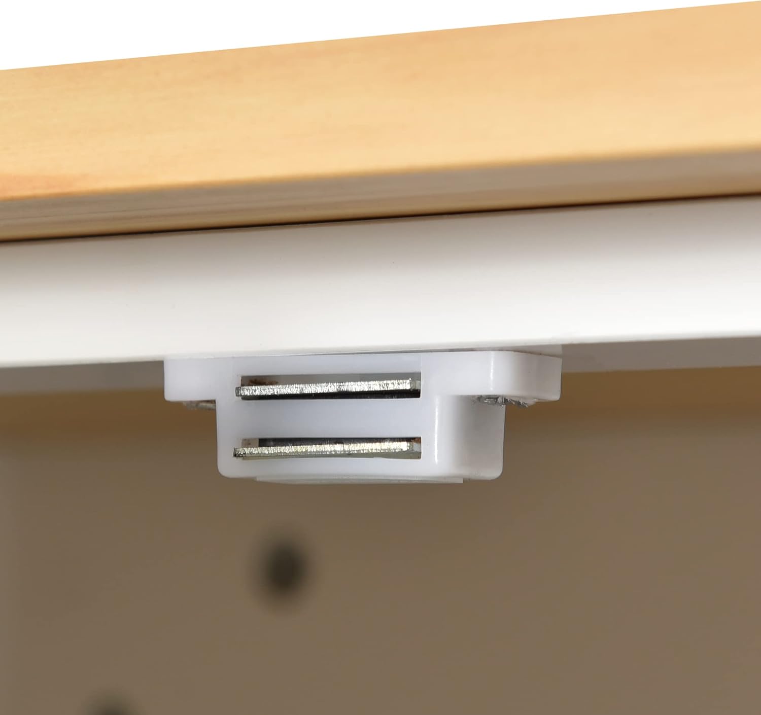 White Kitchen Island with 3 Drawers and Rolling Cart P231749