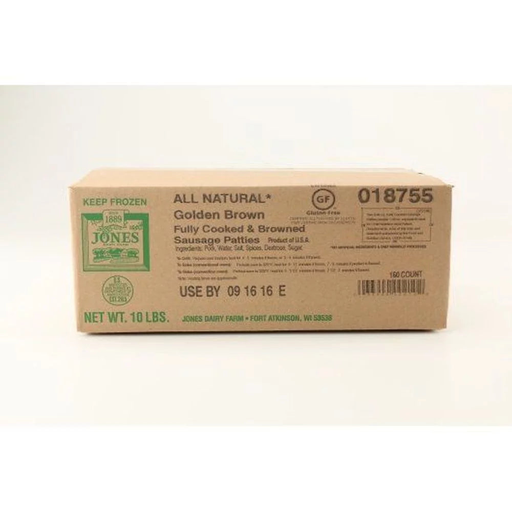 Mild Fully Cooked Pork Sausage Patties, 1 Ounce -- 160 per case V2447