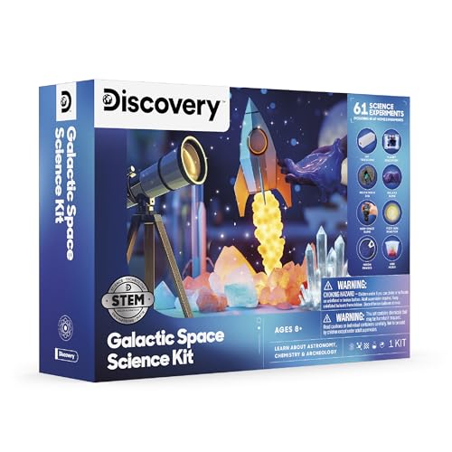 61 Experiment STEM Science Kit with DIY Telescope W7442