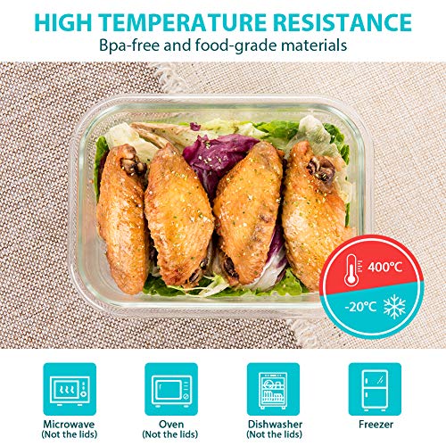 24 Piece Glass Food Storage Containers with Lids D970584