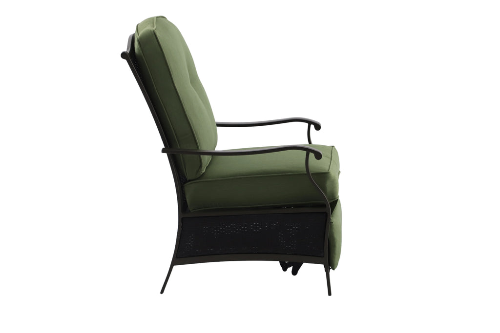 Green Steel Outdoor Recliner W8055