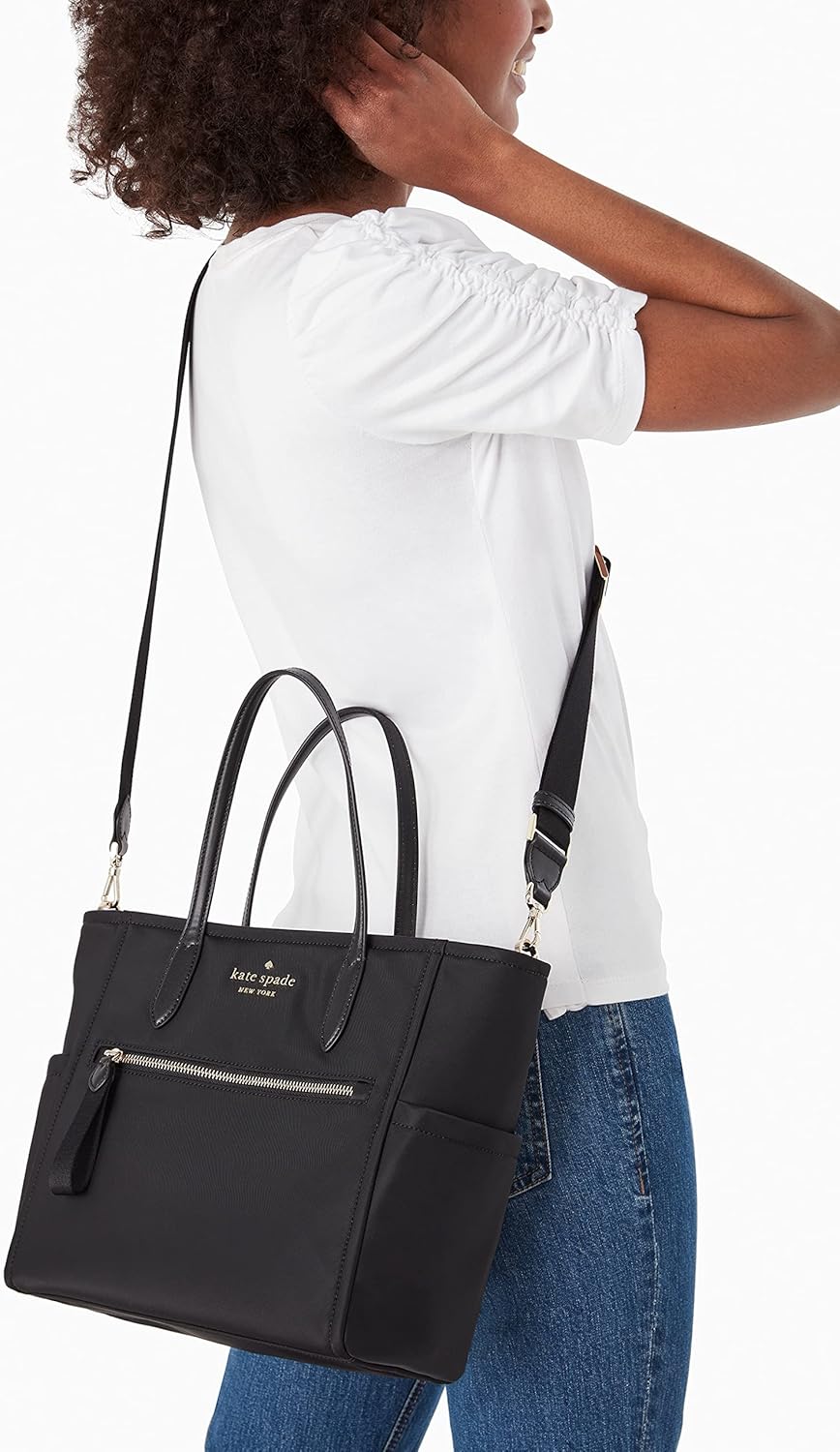 Black Nylon Satchel V715
