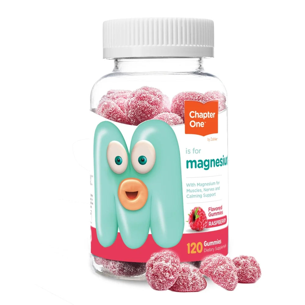 Magnesium Gummies, Raspberry Flavor, 120 Gummies X626873