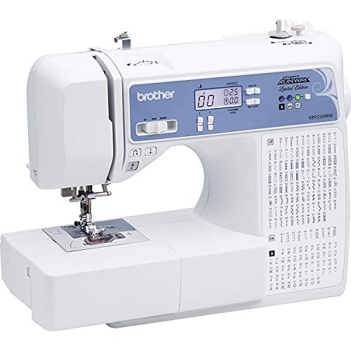 Computerized Sewing and Quilting Machine with 165 Built-in Stitches, LCD Display, White J515135