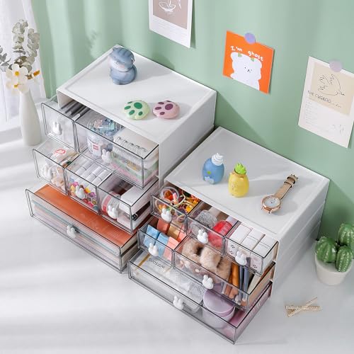 3 Tier 6 Drawer Plastic Desk Organizer O476