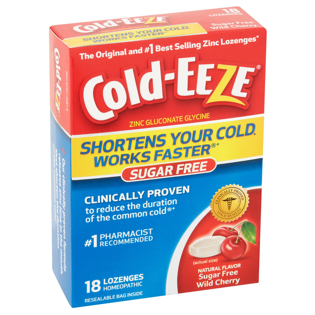 Natural Sugar-Free Wild Cherry Flavor Lozenges, 18 Ct E7655