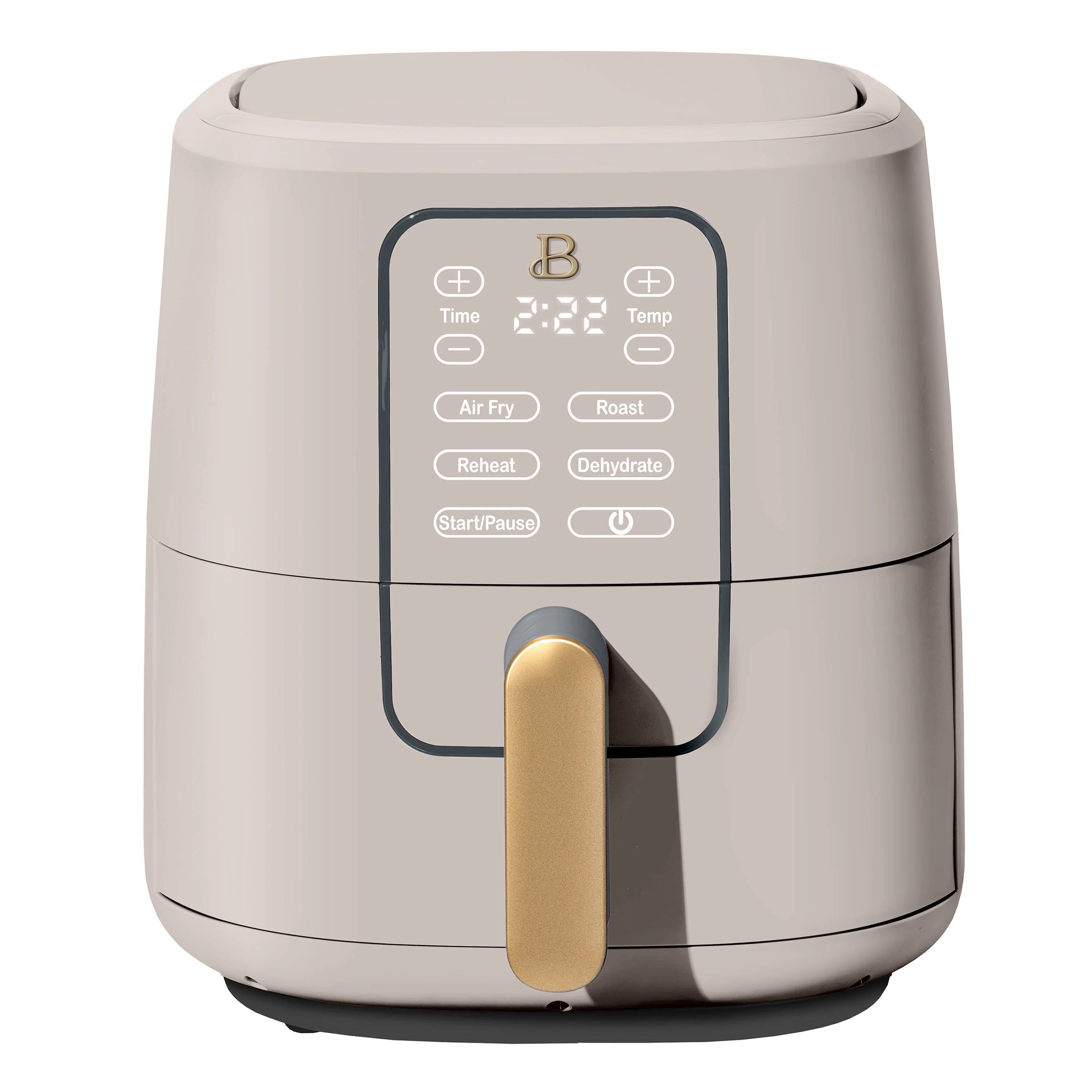 6 Qt Porcini Taupe Air Fryer with Touch-Activated Display C951