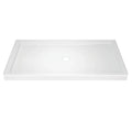 32 in. x 60 in. Single Threshold Center Drain Alcove Shower Base in High Gloss White K65118
