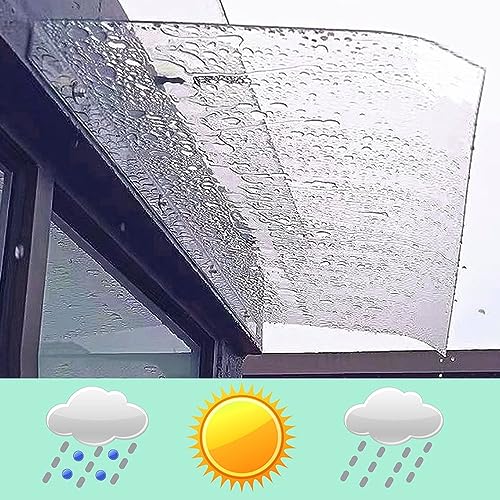 Clear Polycarbonate Window Awning 14" Depth S26385