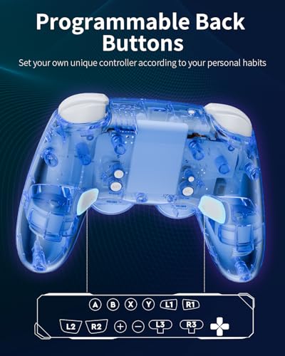 Wireless PC Gaming Controller with Hall Effect Joysticks & 2.4G Dongle O678