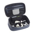 Navy Blue Leather Travel Storage Case M767