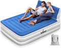 15" Blue Full Size Air Mattress with Built in Pump I834