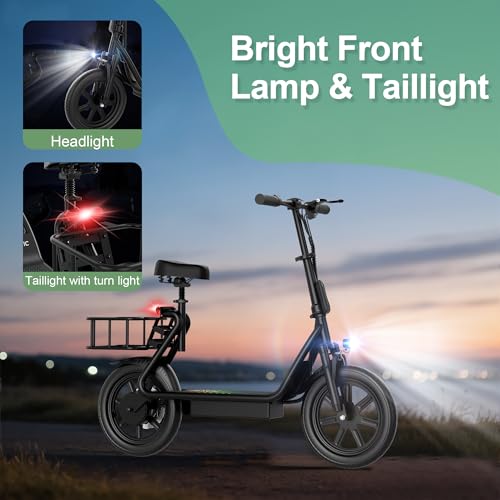 Electric Scooter with Folding Dual Braking Dual Suspension L59685