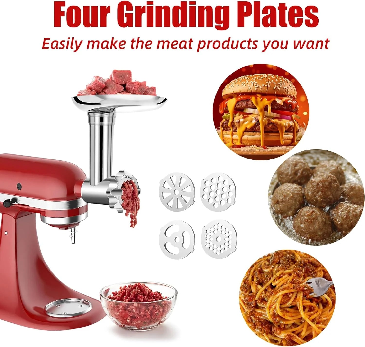 Stainless Steel Meat Grinder Attachments for Stand Mixers G631877