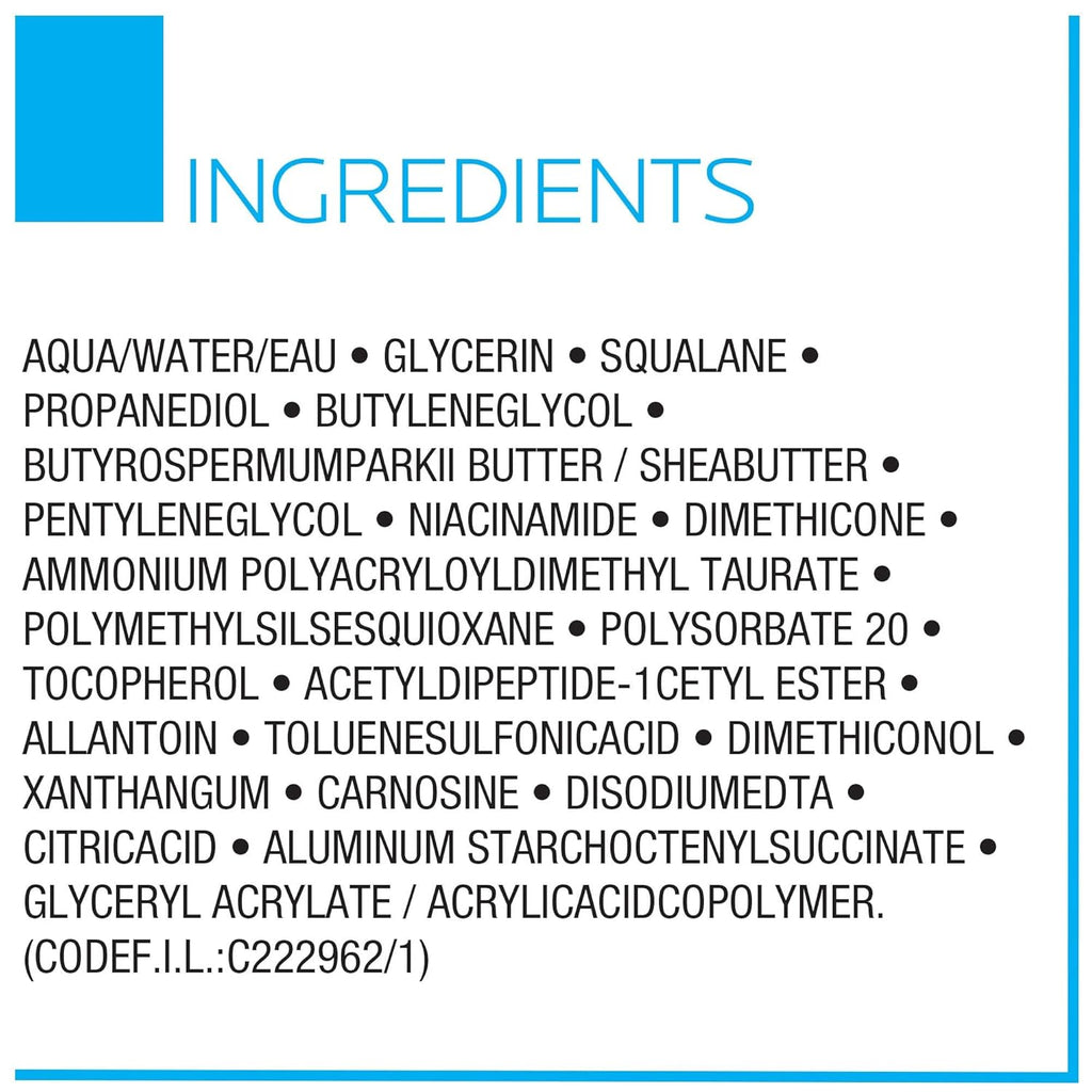 Toleriane Dermallergo Night Cream Intense Soothing Moisturizer with Vitamin E for Sensitive Skin J1577