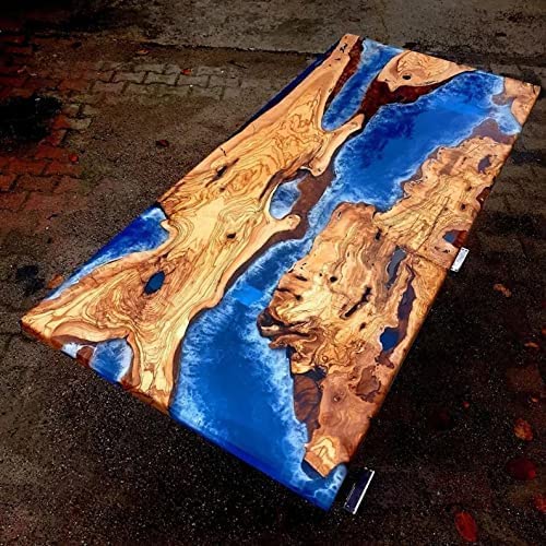 Epoxy Table Top (36x24 Inch) with 18 Inches Tall Legs M74878
