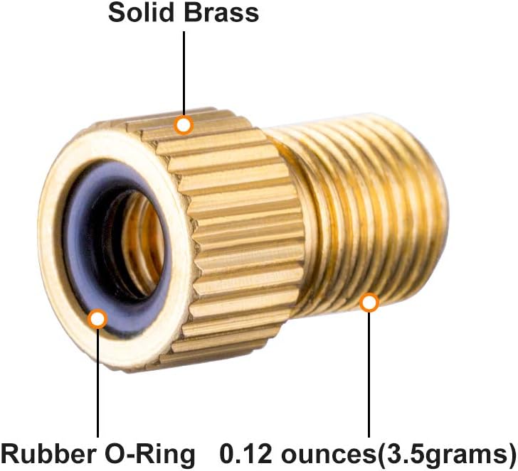 Presta Valve Adapter, Convert Presta to Schrader Adaptor for Bike, Tire Valve Caps(2PCS) L273929