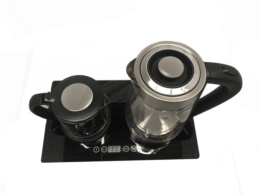 Double Glass Digital Electric Kettle Tea Maker 2.5L and Tea Pot 1.0L N695619