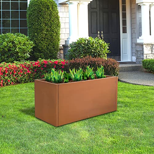 Corten Steel Planter Box 20 Inch Q404518
