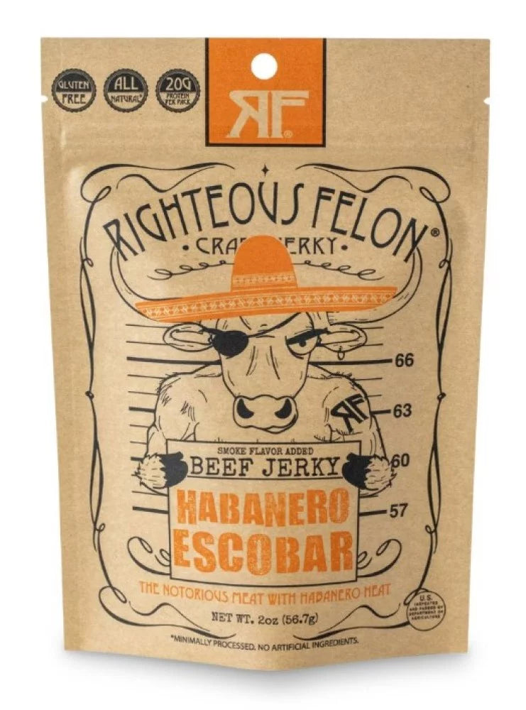 Gluten Free Habanero Beef Jerky 2 oz Resealable Bag K92988