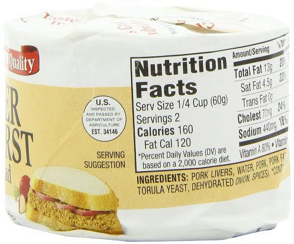 Liverwurst Spread 4.25 Ounce (Pack Of 2) U634308