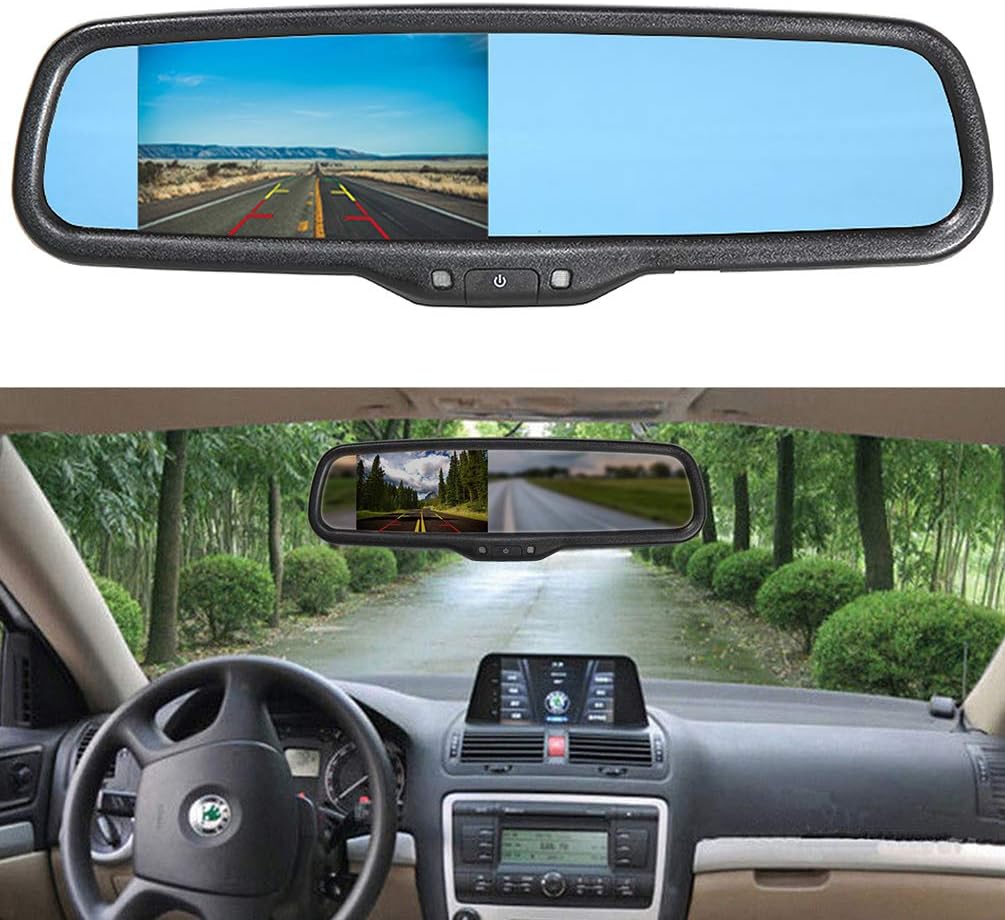 Rear View Mirror Monitor with Backup Camera Kit L767