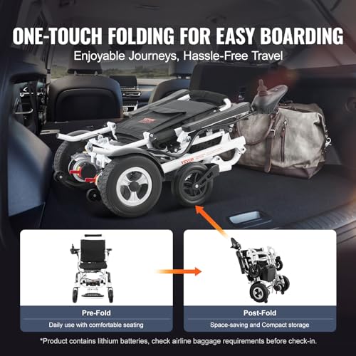 Lightweight Foldable Aluminum Alloy Electric Wheelchair J89152