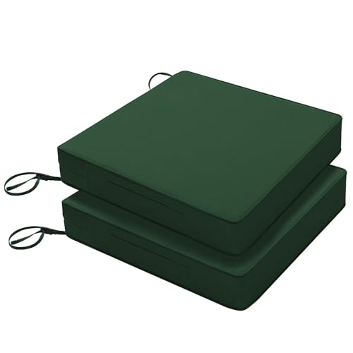 Beige Waterproof Outdoor Seat Cushions Set of 2 R123