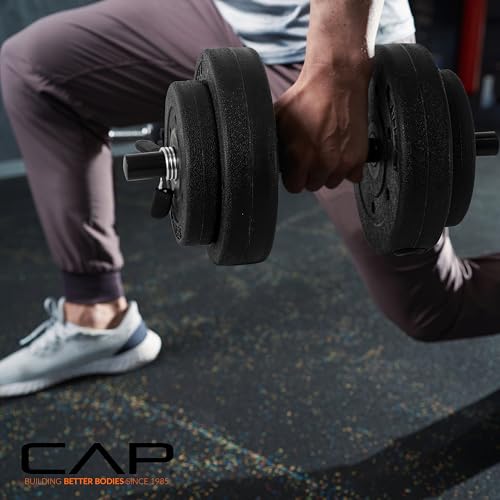40-Pound Adjustable Cement Dumbbell Set B162