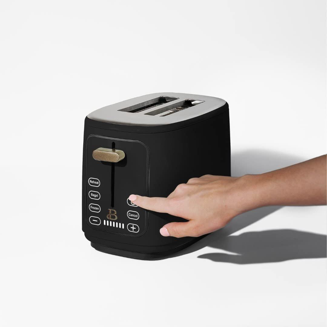 2 Slice Touchscreen Toaster Black Sesame Z541