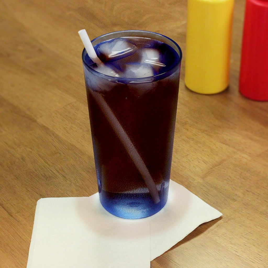 32 oz Stackable Plastic Cup Set of 4 Blue P4529