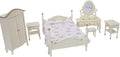 Wood Miniature Bedroom Set for Dollhouse H228