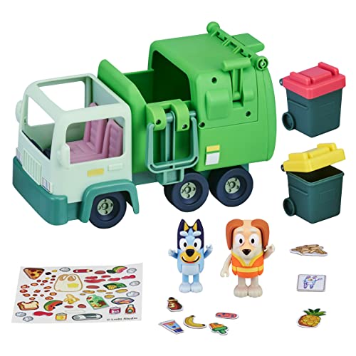 Bluey Garbage Truck 2.5" poseable Figures with Playset L3170
