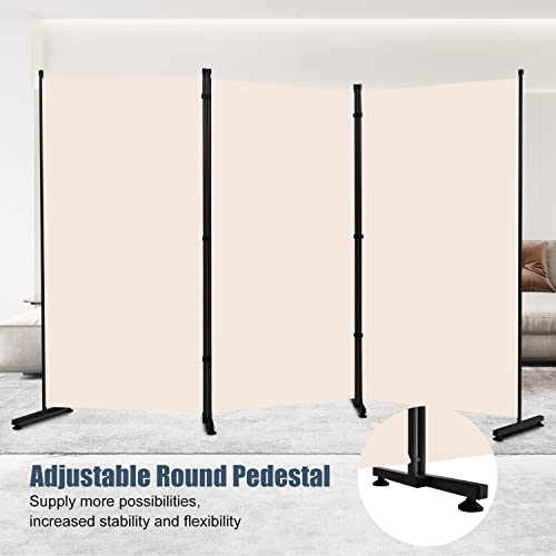 Black 3 Panel Fabric Room Divider M240950