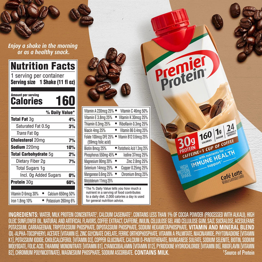 Café Latte Protein Shake, 11 fl. oz., 15 pk. Y6192